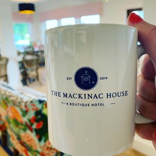 Mackinac House boutique hotel coffee mug